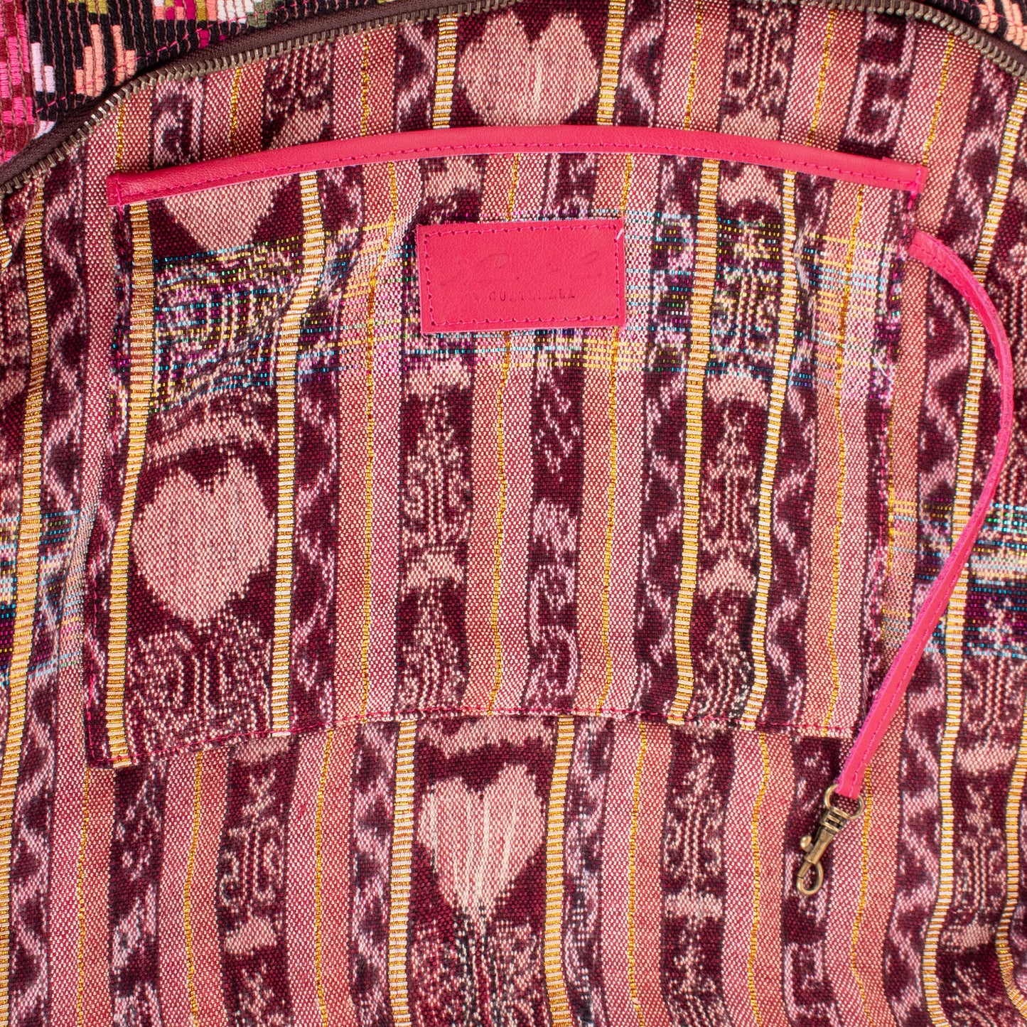 ♡ PENELOPE BAG ♡ - OOAK HUIPIL - RASPBERRY - NO. 19454