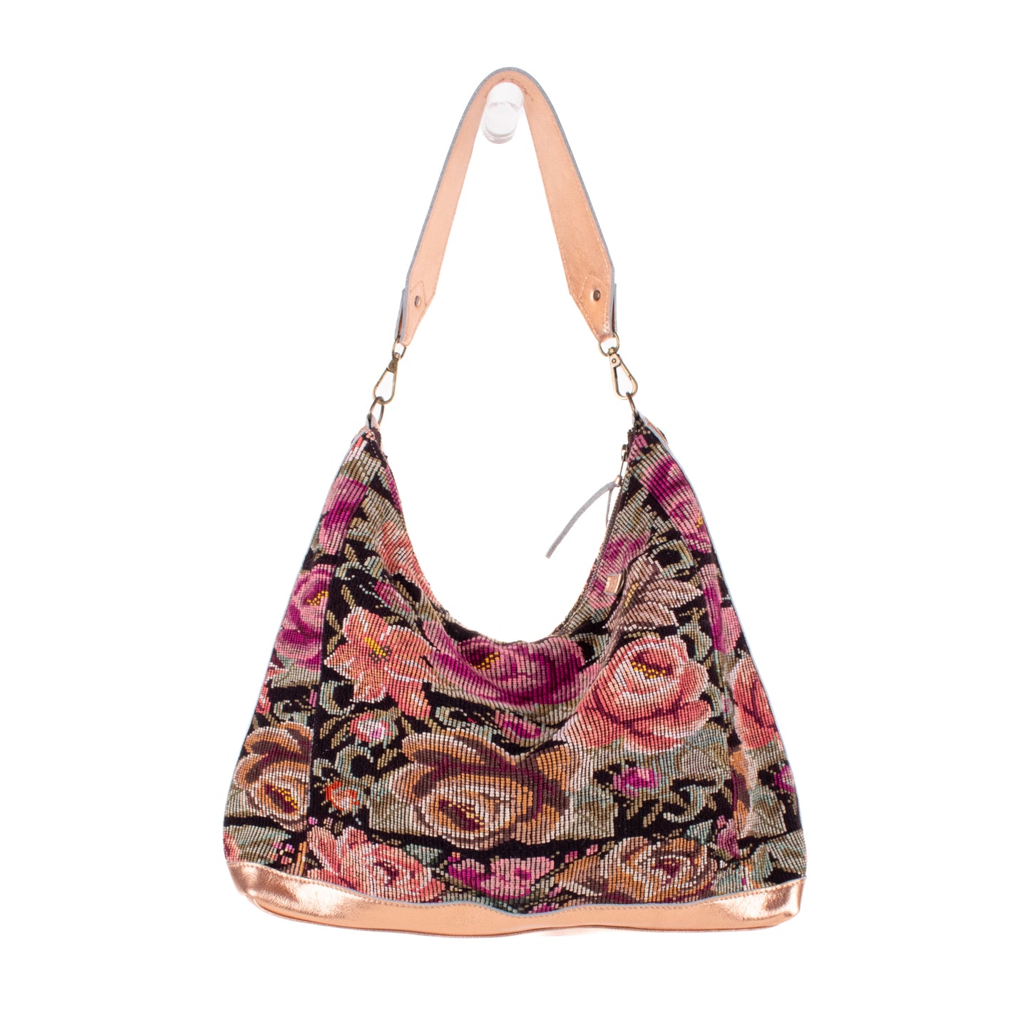 ♡ PENELOPE BAG ♡ - OOAK HUIPIL - ROSE GOLD METALLIC - NO. 19458