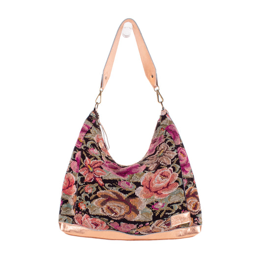 ♡ PENELOPE BAG ♡ - OOAK HUIPIL - ROSE GOLD METALLIC - NO. 19458