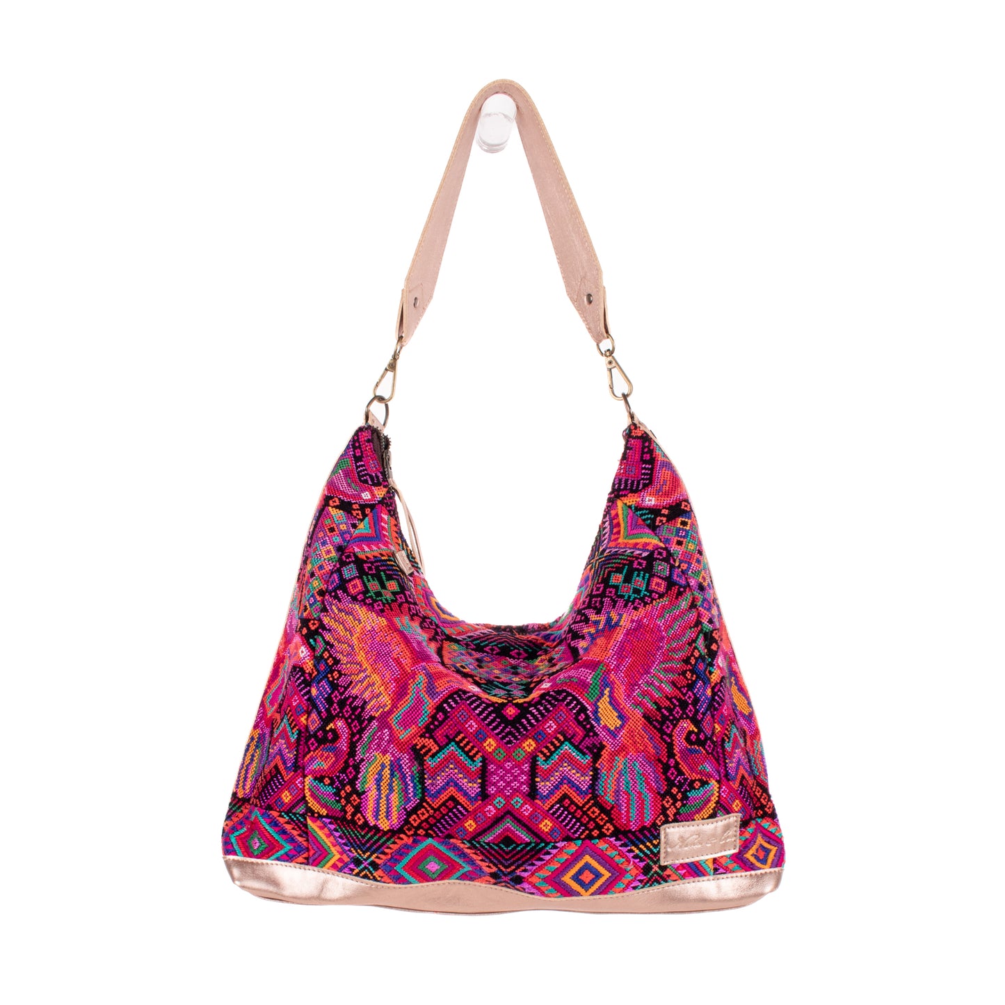 ♡ PENELOPE BAG ♡ - OOAK HUIPIL - CHAMPAGNE METALLIC - NO. 19460