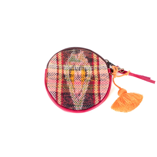 ♡ CIRCLE COIN PURSE ♡ - VINTAGE CORTE - RASPBERRY - NO. 19469