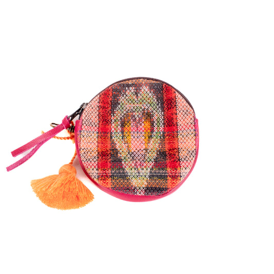 ♡ CIRCLE COIN PURSE ♡ - VINTAGE CORTE - RASPBERRY - NO. 19469