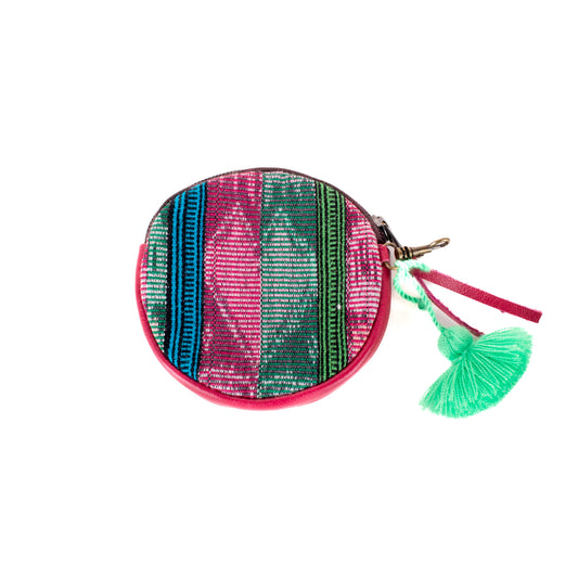 ♡ CIRCLE COIN PURSE ♡ - VINTAGE CORTE - RASPBERRY - NO. 19470