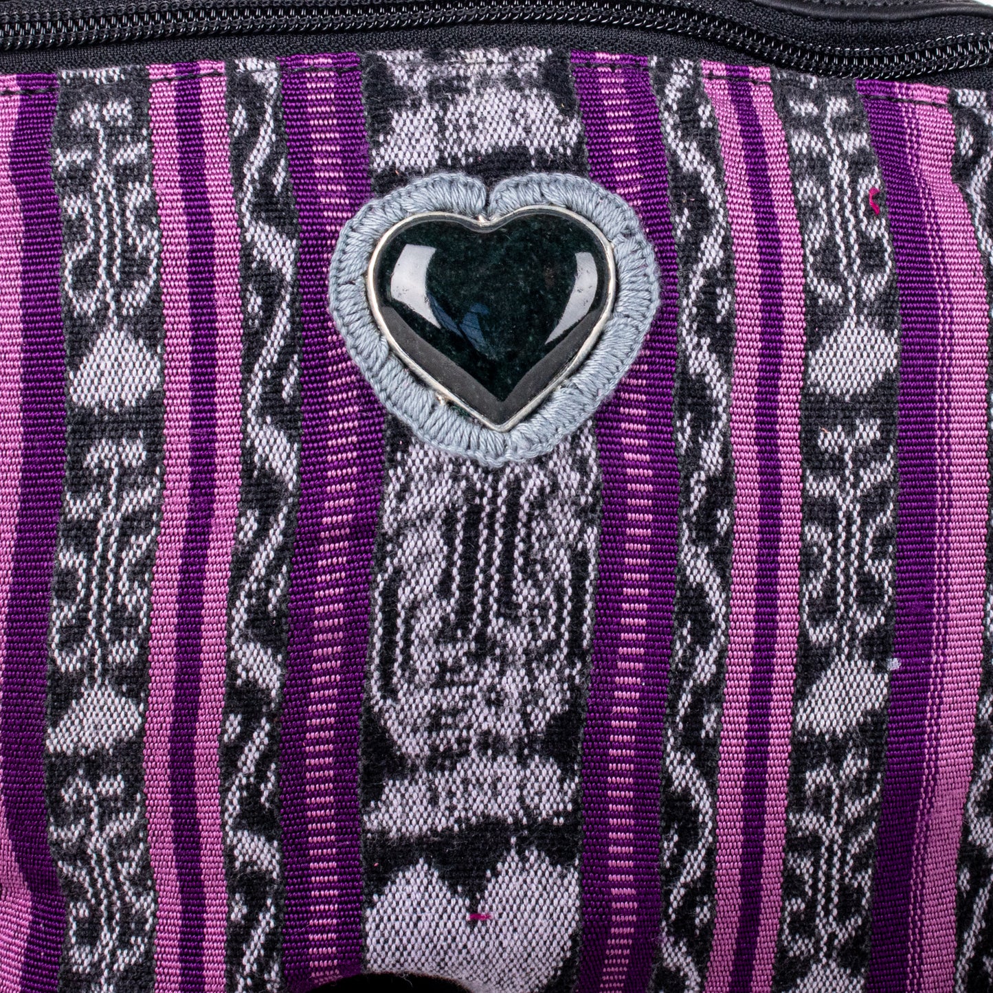 ♡ EL DON MANNY PACK - HEART JADE ♡ - VINTAGE CORTE - BLACK - NO. 19487