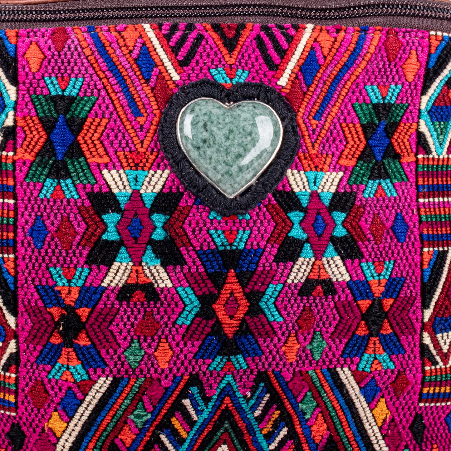 ♡ EL DON MANNY PACK - HEART JADE ♡ - OOAK HUIPIL - COPPER - NO. 19488