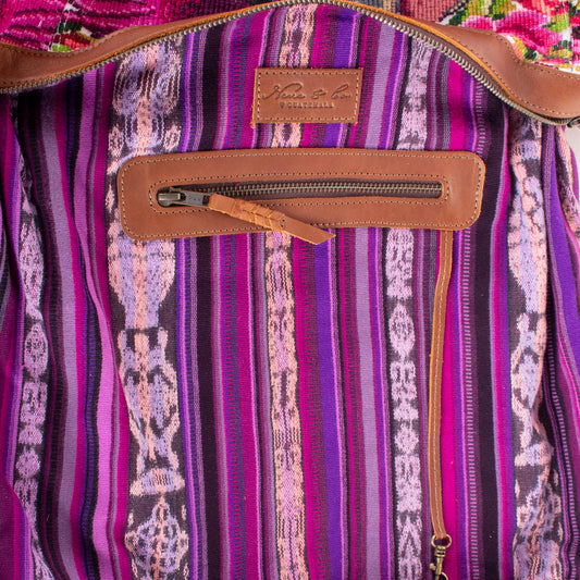 BEATRIZ CDB + DIAMANTE STRAP - OOAK HUIPIL - CAFE - NO. 19565