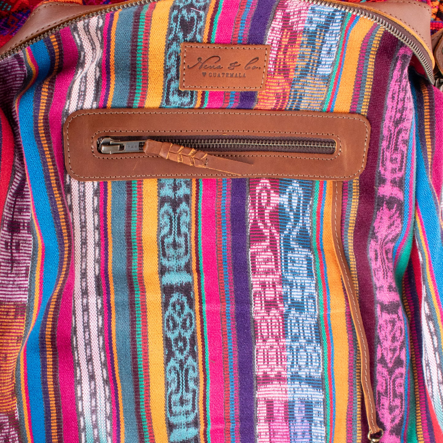 BEATRIZ CDB + DIAMANTE STRAP - OOAK HUIPIL - CAFE - NO. 19566