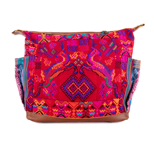 BEATRIZ CDB + DIAMANTE STRAP - OOAK HUIPIL - CAFE - NO. 19566