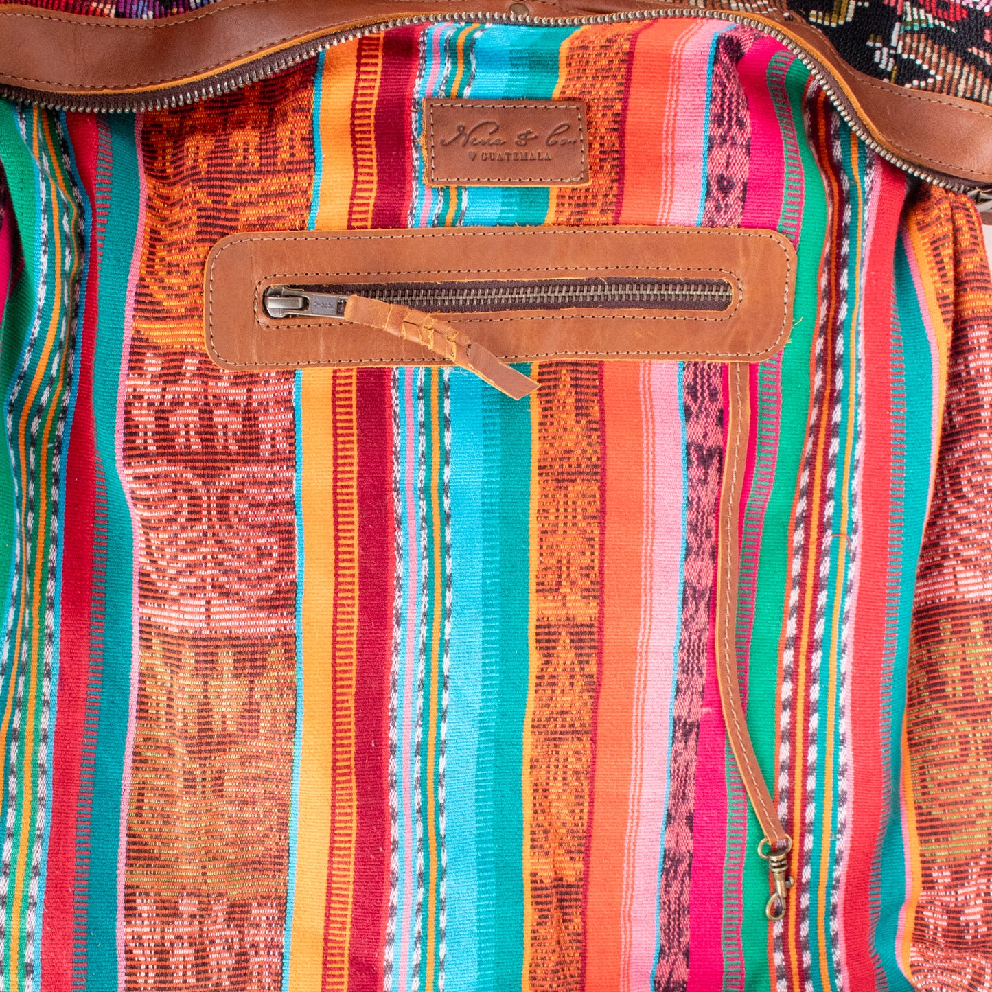 BEATRIZ CDB + DIAMANTE STRAP - OOAK HUIPIL - CAFE - NO. 19568