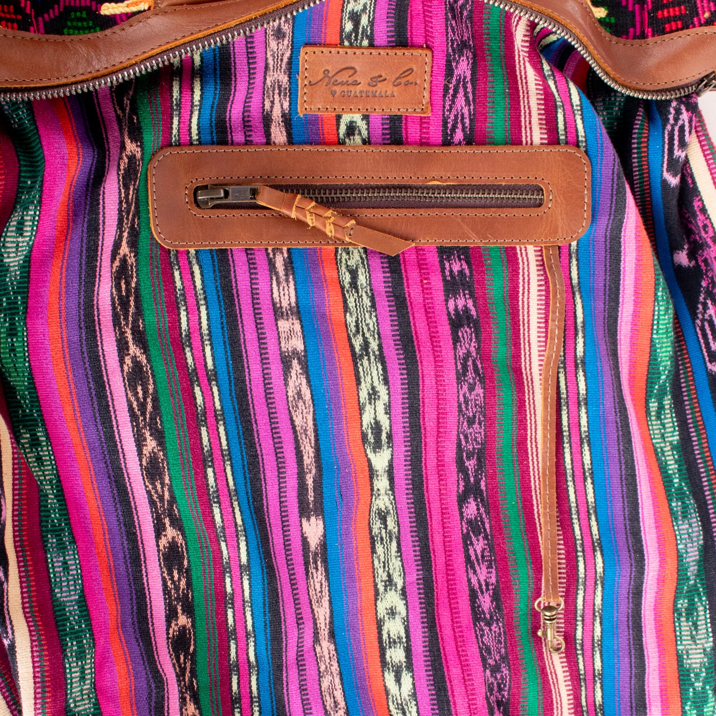 BEATRIZ CDB + DIAMANTE STRAP - OOAK HUIPIL - CAFE - NO. 19569