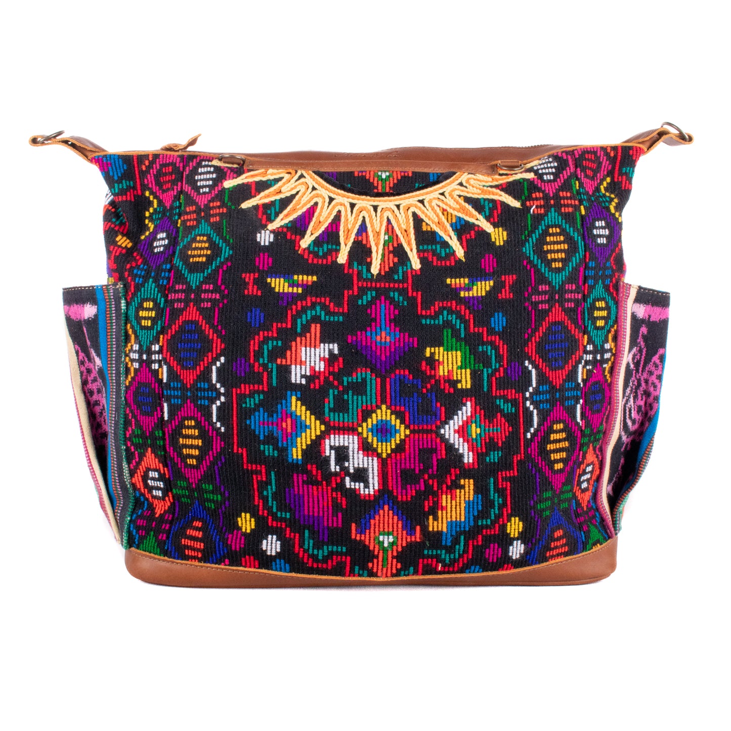 BEATRIZ CDB + DIAMANTE STRAP - OOAK HUIPIL - CAFE - NO. 19569