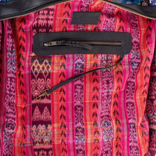 BEATRIZ CDB + DIAMANTE STRAP - OOAK HUIPIL - BLACK - NO. 19574