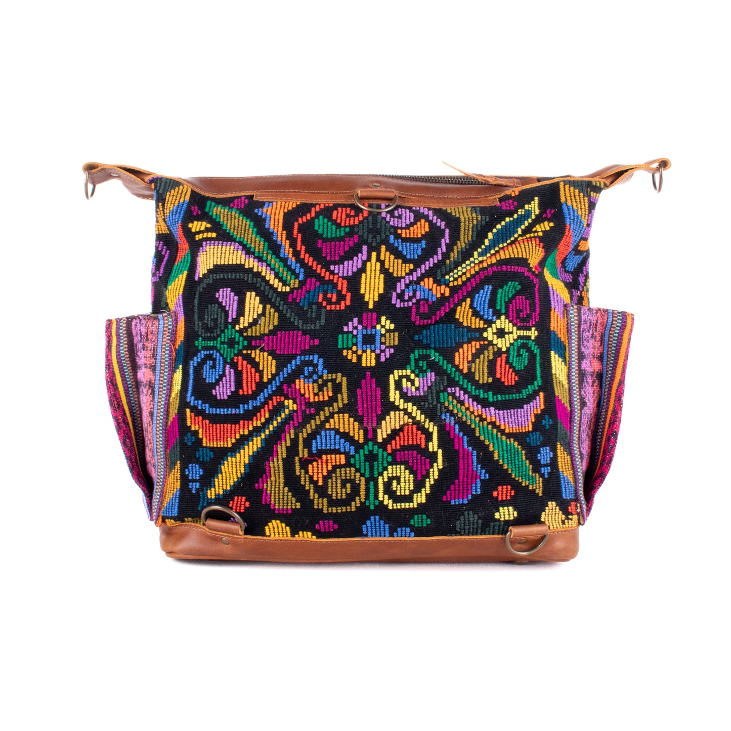 BEATRIZ MCDB + DIAMANTE STRAP - OOAK HUIPIL - CAFE - 19585