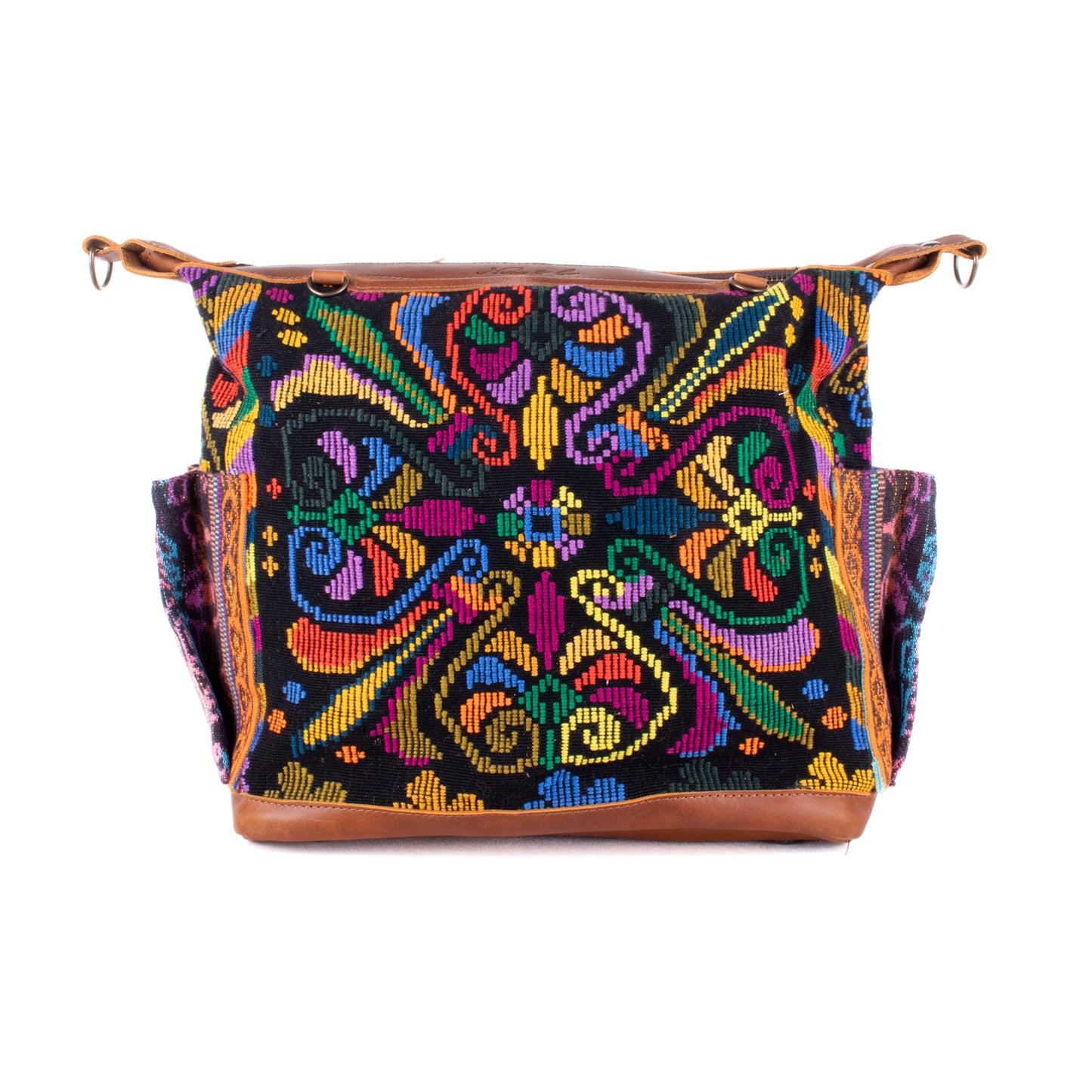 BEATRIZ MCDB + DIAMANTE STRAP - OOAK HUIPIL - CAFE - 19585