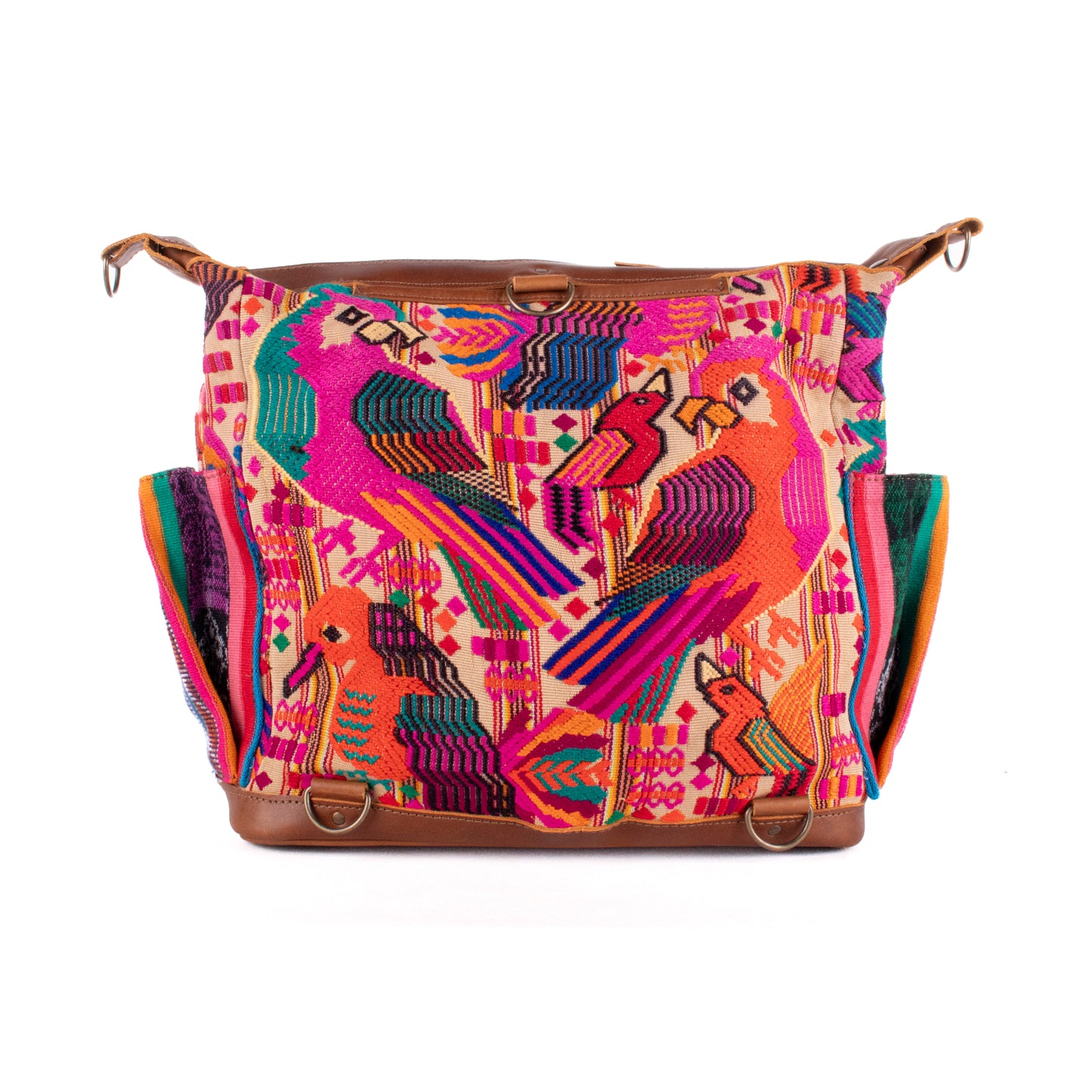 BEATRIZ MCDB + DIAMANTE STRAP - OOAK HUIPIL - CAFE - 19586