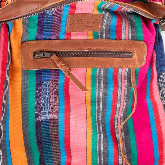 BEATRIZ MCDB + DIAMANTE STRAP - OOAK HUIPIL - CAFE - 19586