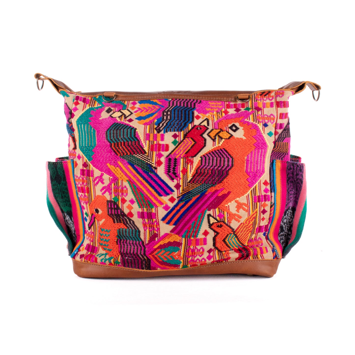 BEATRIZ MCDB + DIAMANTE STRAP - OOAK HUIPIL - CAFE - 19586