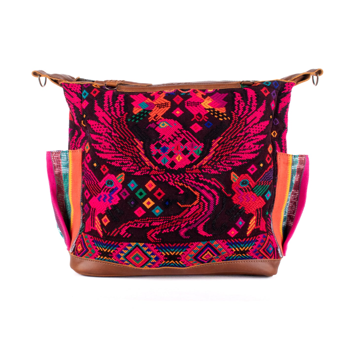 BEATRIZ MCDB + DIAMANTE STRAP - OOAK HUIPIL - CAFE - 19587