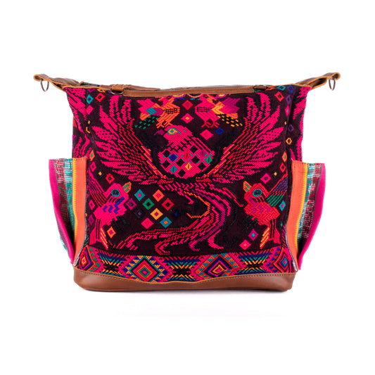 BEATRIZ MCDB + DIAMANTE STRAP - OOAK HUIPIL - CAFE - 19587