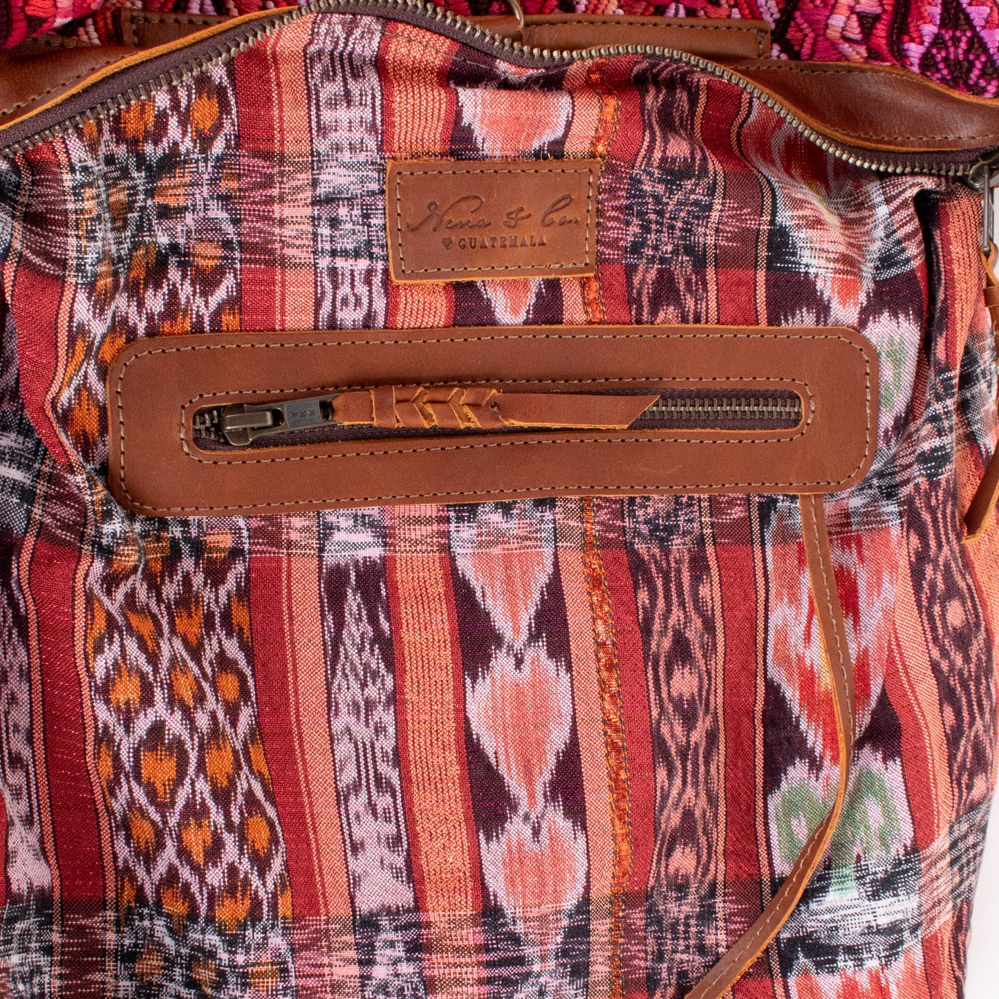 BEATRIZ MCDB + DIAMANTE STRAP - OOAK HUIPIL - CAFE - 19588