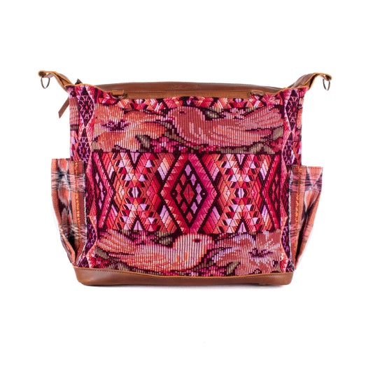 BEATRIZ MCDB + DIAMANTE STRAP - OOAK HUIPIL - CAFE - 19588