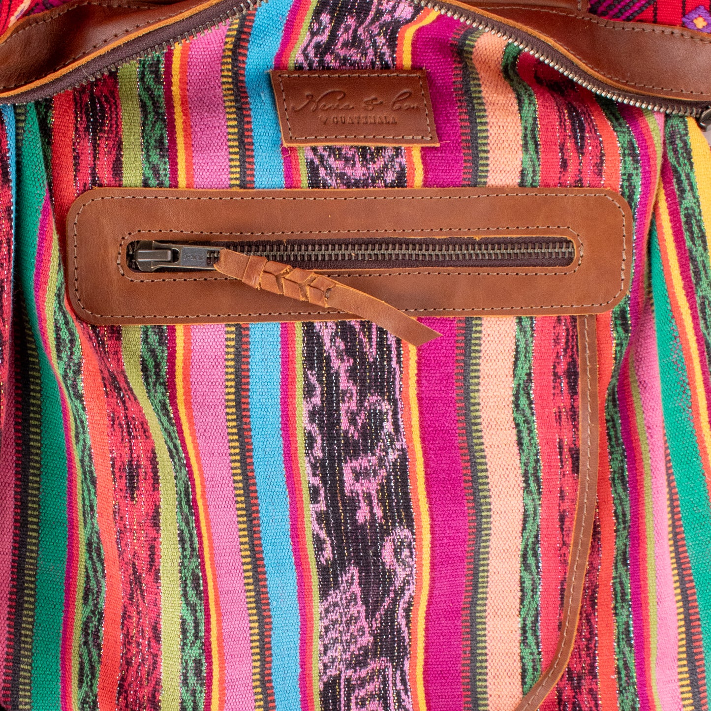 BEATRIZ MCDB + DIAMANTE STRAP - OOAK HUIPIL - CAFE - 19589