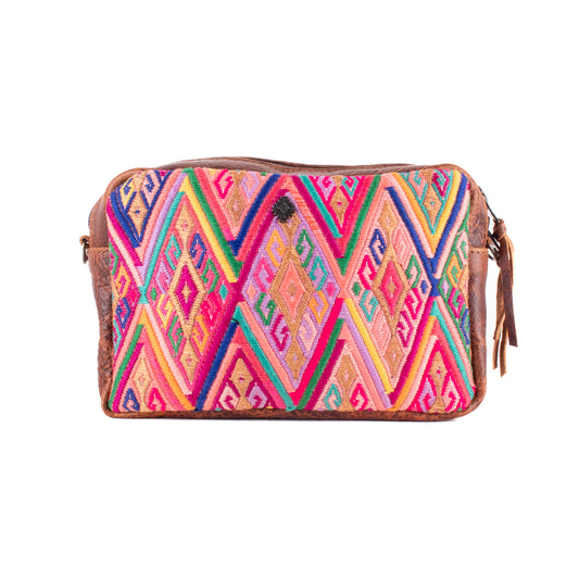 WANDER CROSSBODY SET - OOAK HUIPIL - HONEY - NO. 19615