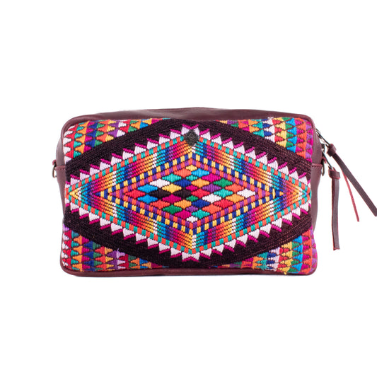 WANDER CROSSBODY SET - OOAK HUIPIL - VINO TINTO - NO. 19617