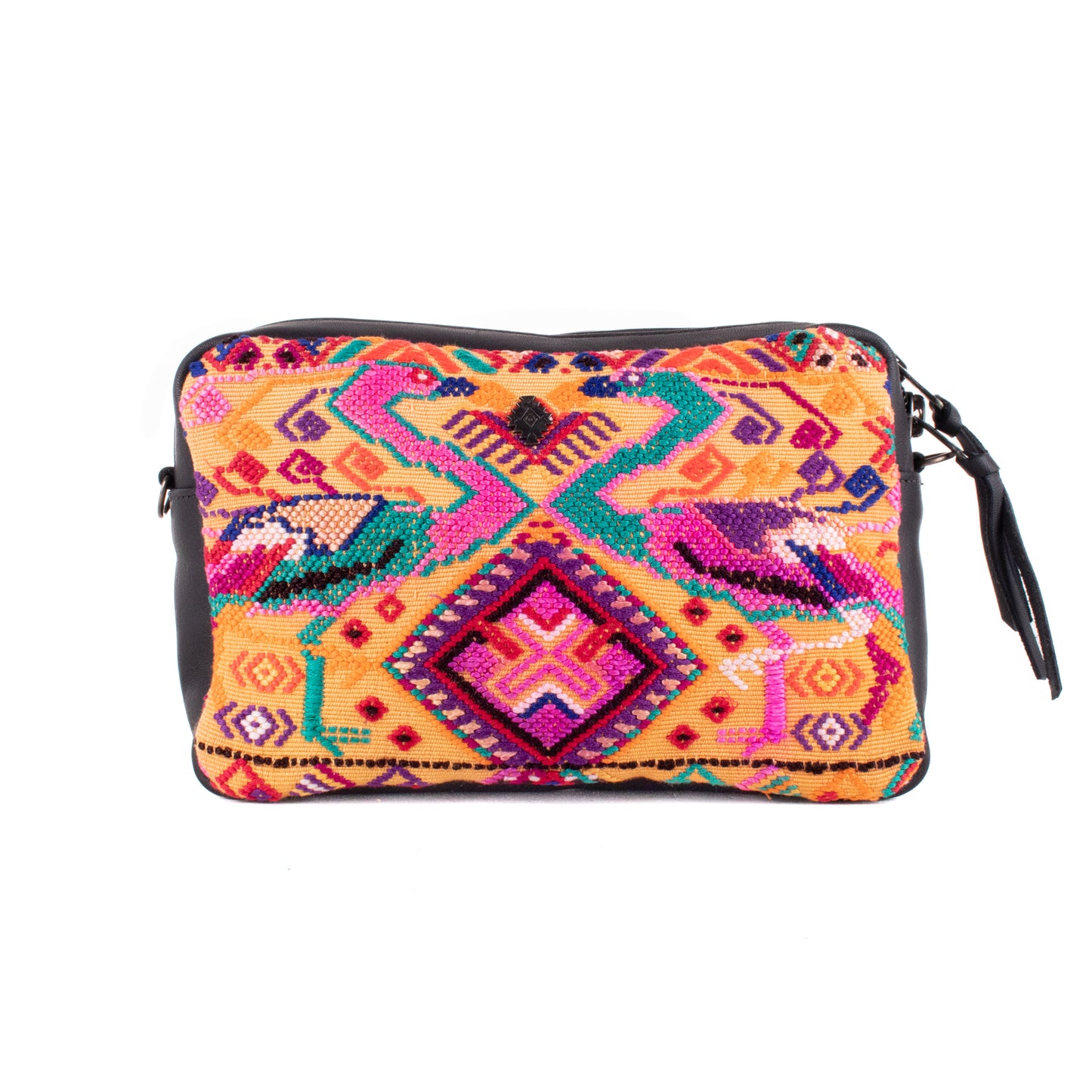 WANDER CROSSBODY SET - OOAK HUIPIL - BLACK - NO. 19619