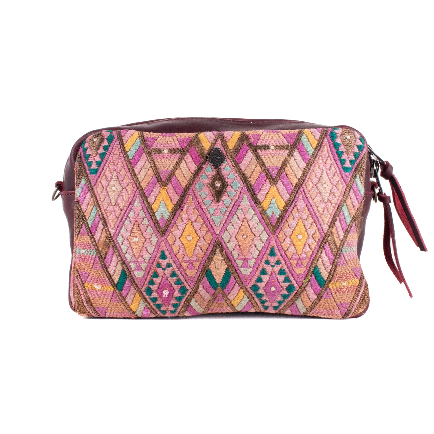 WANDER CROSSBODY SET - OOAK HUIPIL - VINO TINTO - NO. 19622