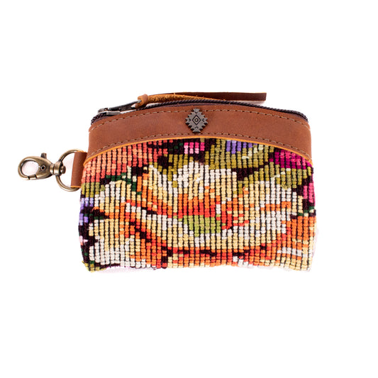 COIN PURSE - OOAK HUIPIL - CAFE - NO. 19627