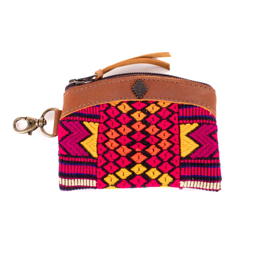 COIN PURSE - OOAK HUIPIL - CAFE - NO. 19628