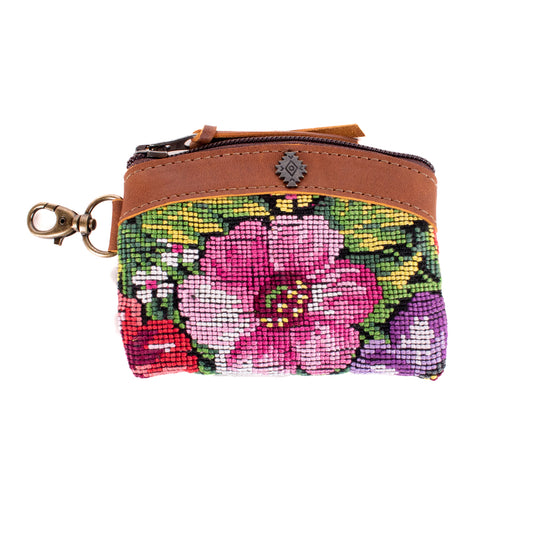 COIN PURSE - OOAK HUIPIL - CAFE - NO. 19629