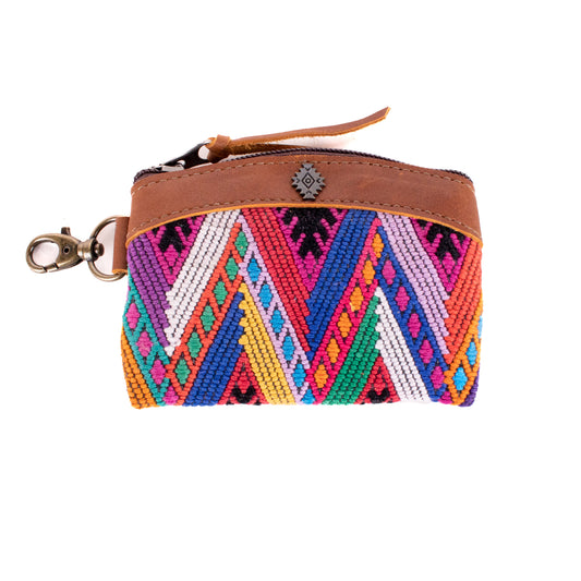 COIN PURSE - OOAK HUIPIL - CAFE - NO. 19631