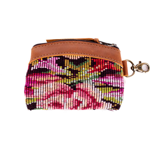 COIN PURSE - OOAK HUIPIL - CAFE - NO. 19632