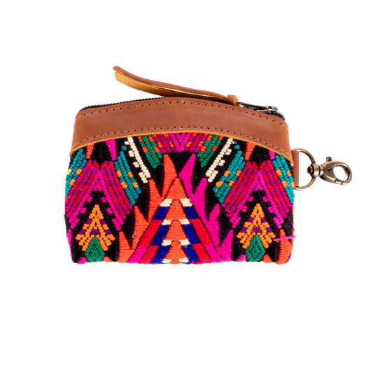 COIN PURSE - OOAK HUIPIL - CAFE - NO. 19633