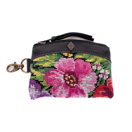 COIN PURSE - OOAK HUIPIL - BLACK - NO. 19643