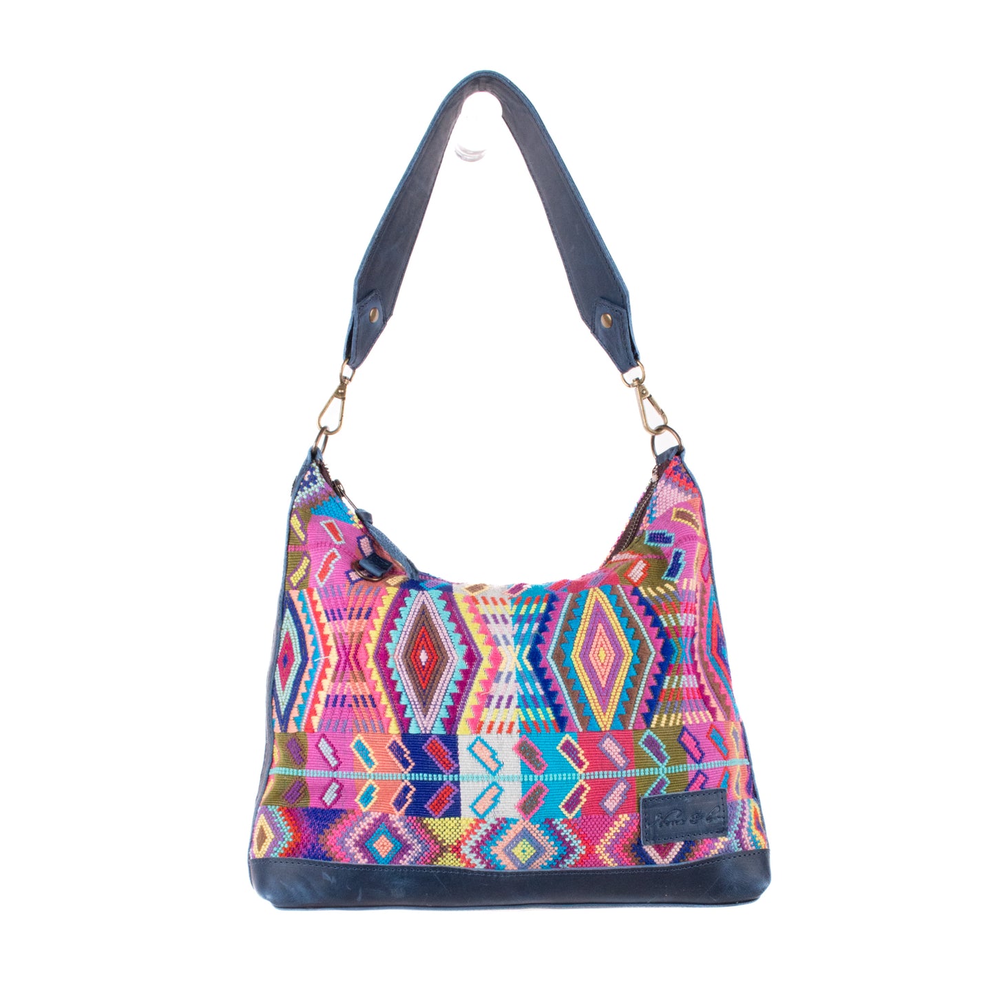 SMALL PENELOPE BAG - H&S WHEAT - NAVY - NO. 19689