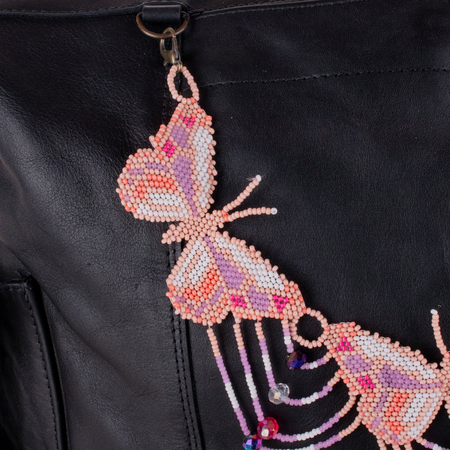 BEADED BUTTERFLY BAG NECKLACE - NO. 19786