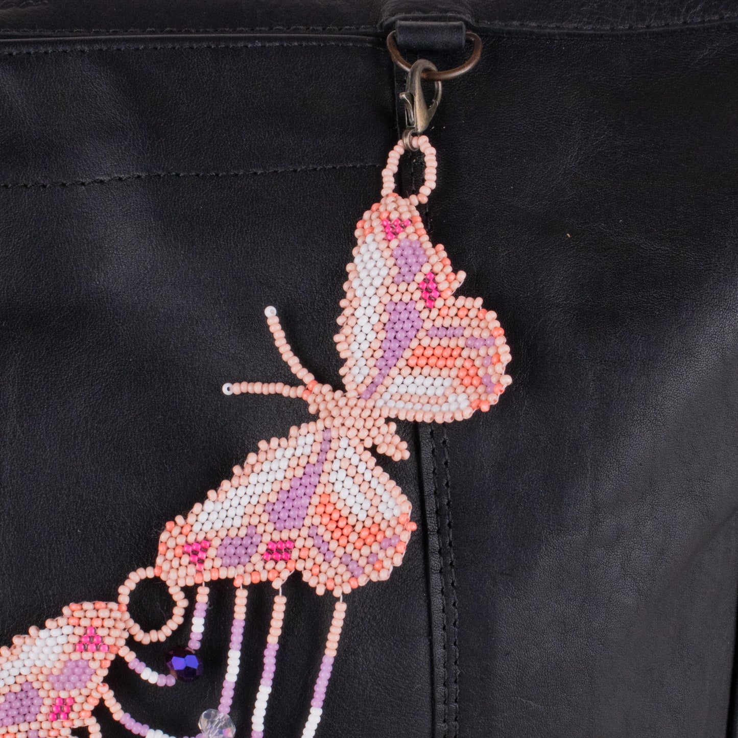BEADED BUTTERFLY BAG NECKLACE - NO. 19786