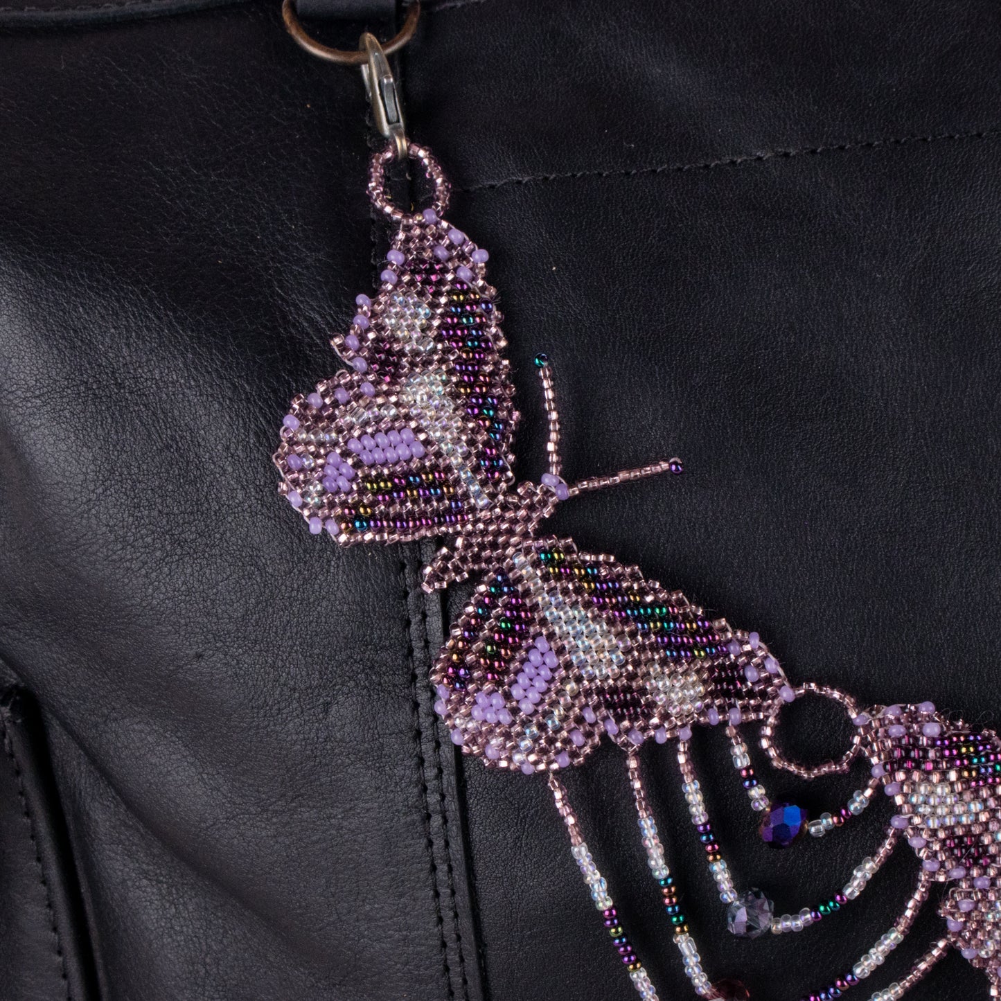 BEADED BUTTERFLY BAG NECKLACE - NO. 19788