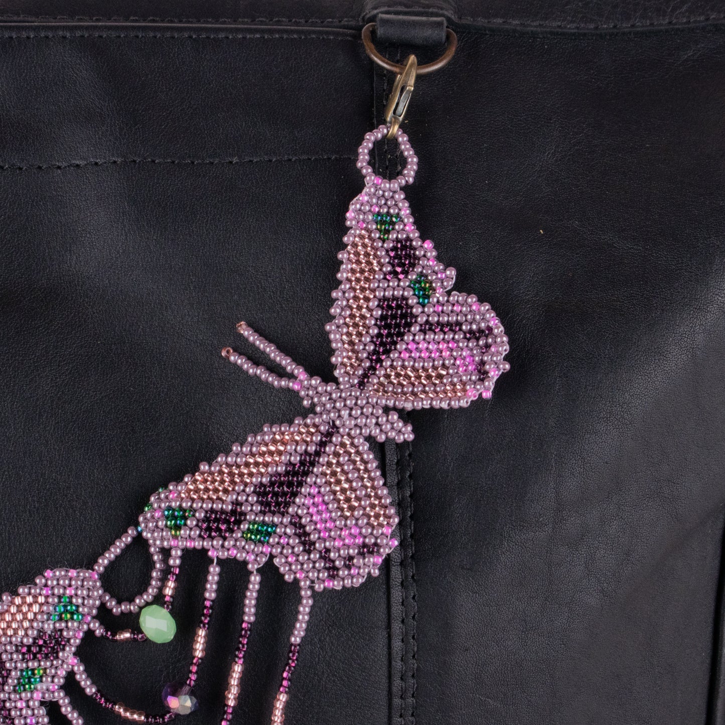 BEADED BUTTERFLY BAG NECKLACE - NO. 19792