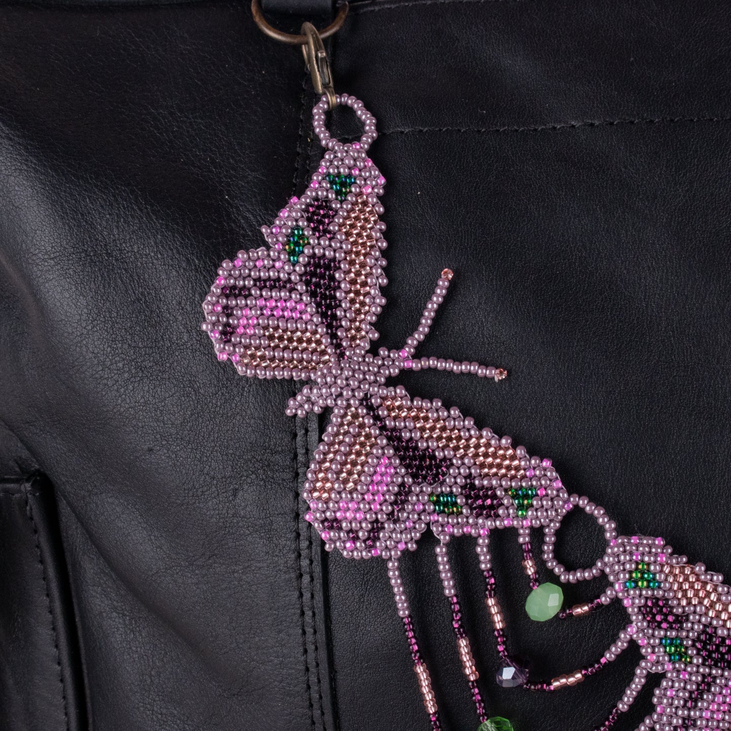 BEADED BUTTERFLY BAG NECKLACE - NO. 19792