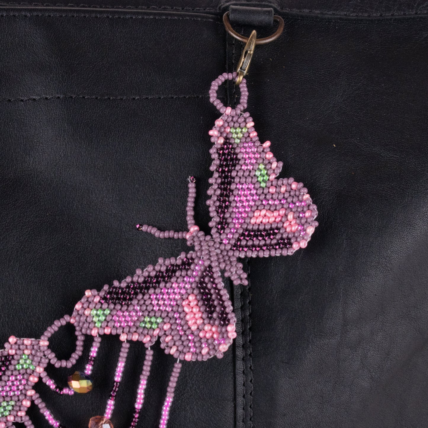 BEADED BUTTERFLY BAG NECKLACE - NO. 19794