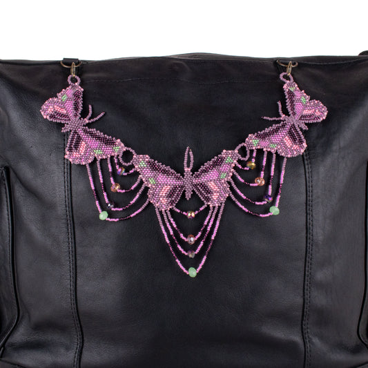BEADED BUTTERFLY BAG NECKLACE - NO. 19794