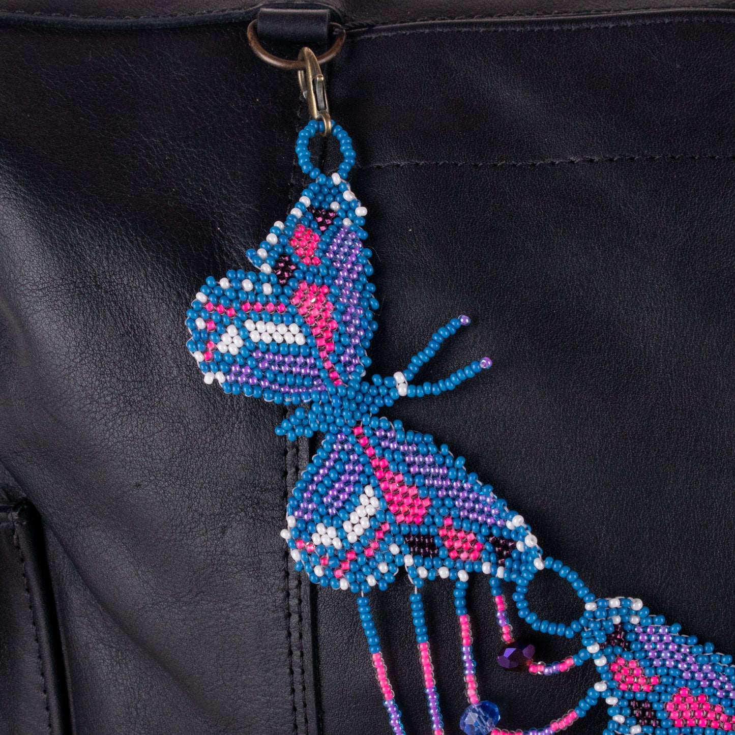 BEADED BUTTERFLY BAG NECKLACE - NO. 19796
