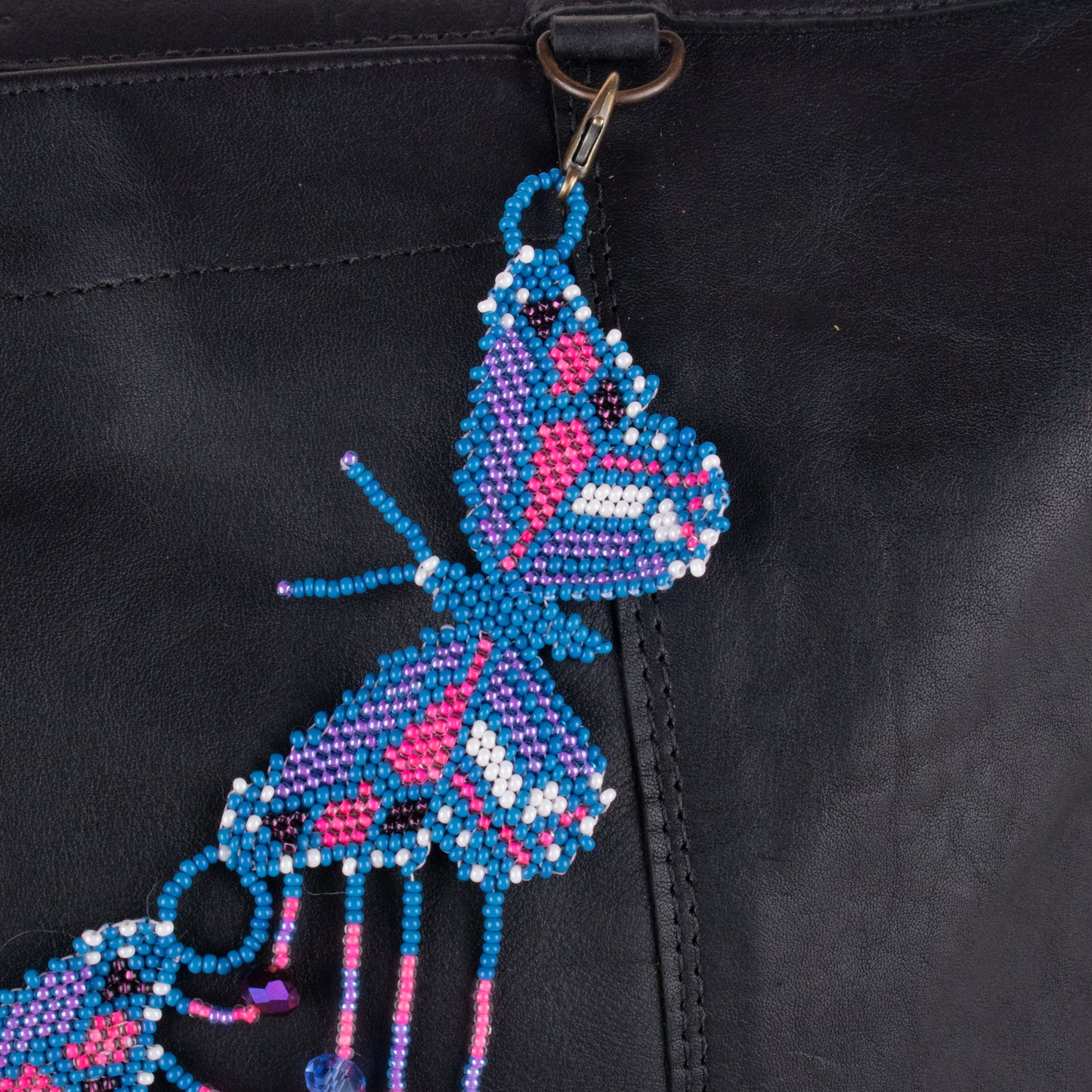 BEADED BUTTERFLY BAG NECKLACE - NO. 19796
