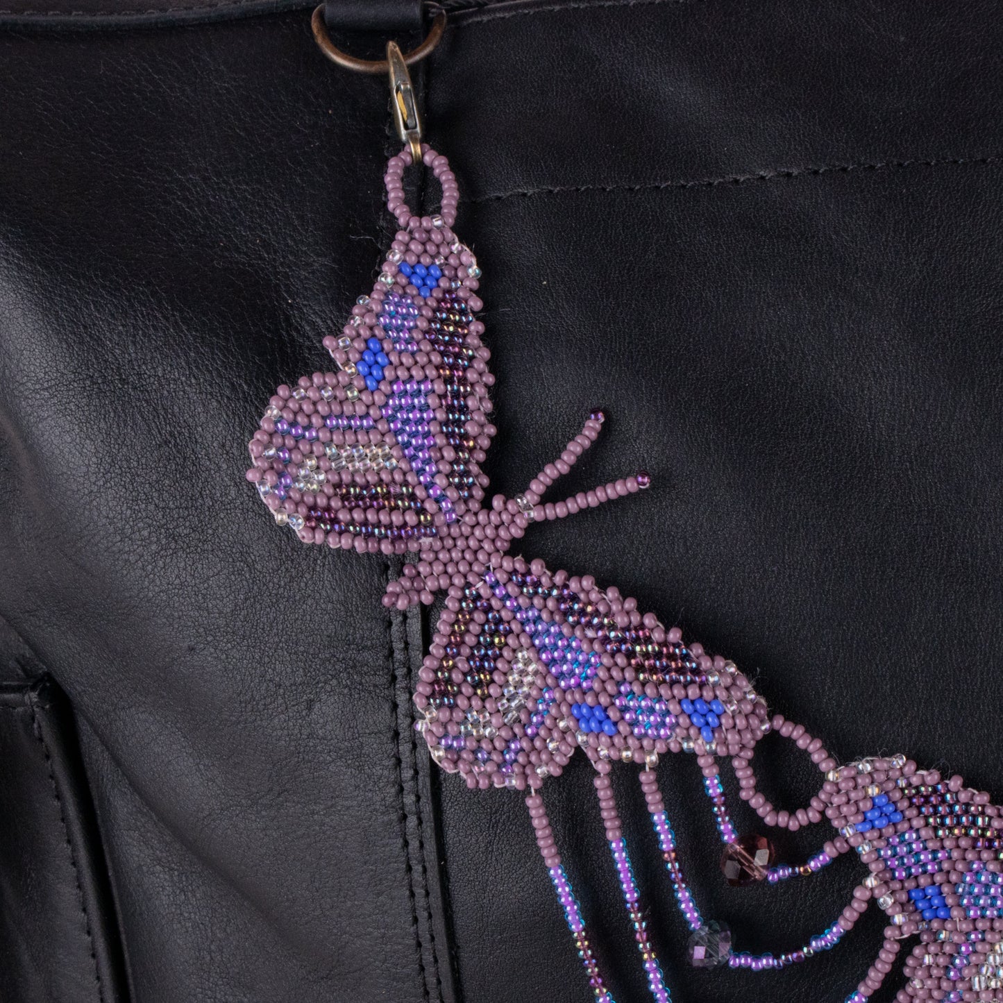 BEADED BUTTERFLY BAG NECKLACE - NO. 19798