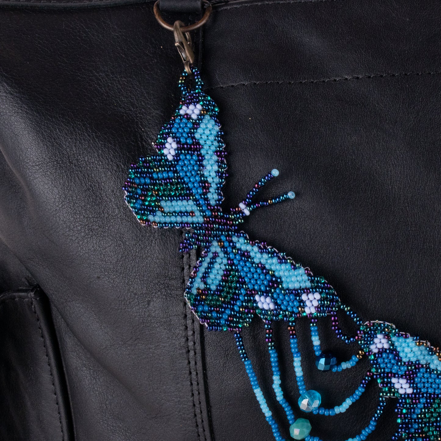 BEADED BUTTERFLY BAG NECKLACE - NO. 19802