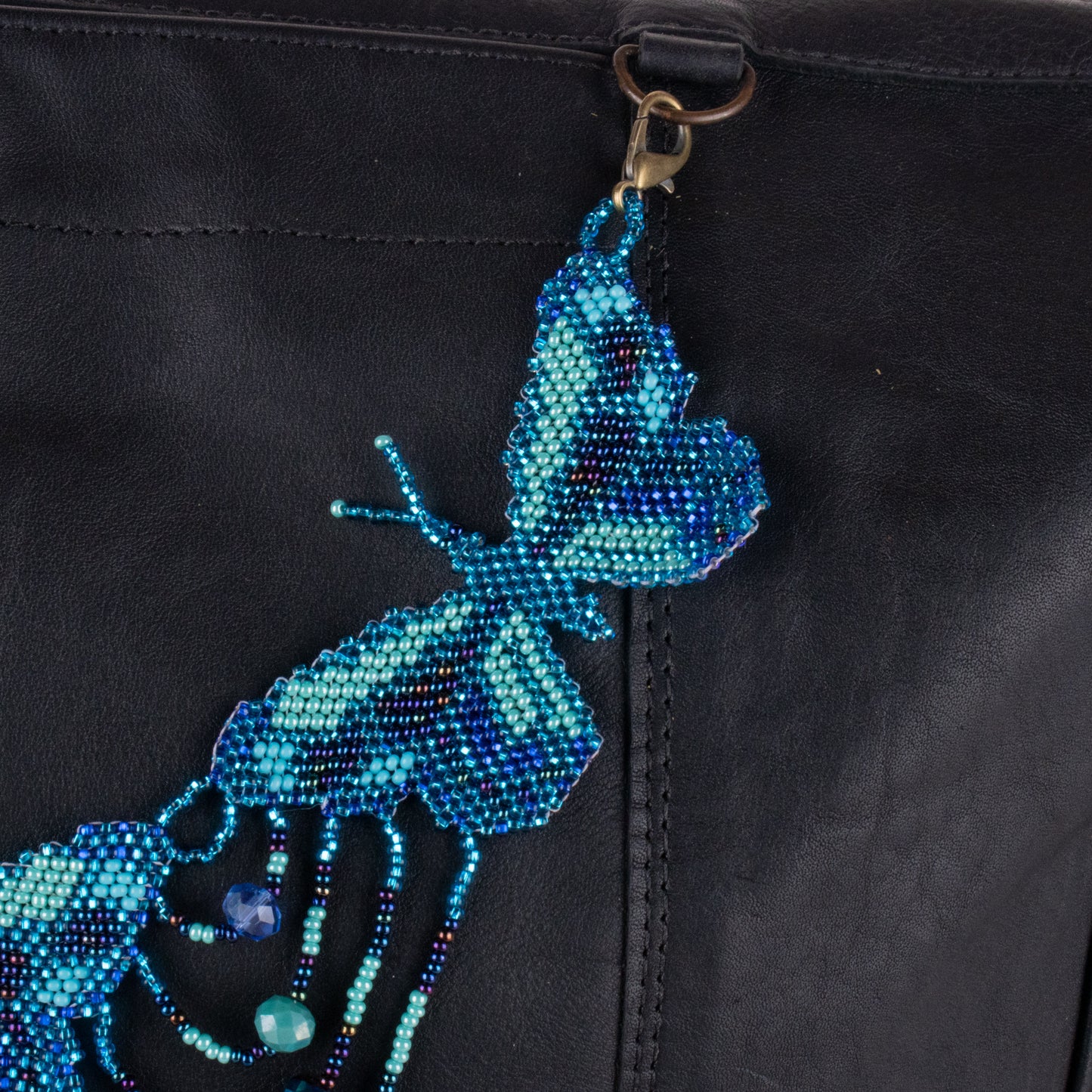 BEADED BUTTERFLY BAG NECKLACE - NO. 19803